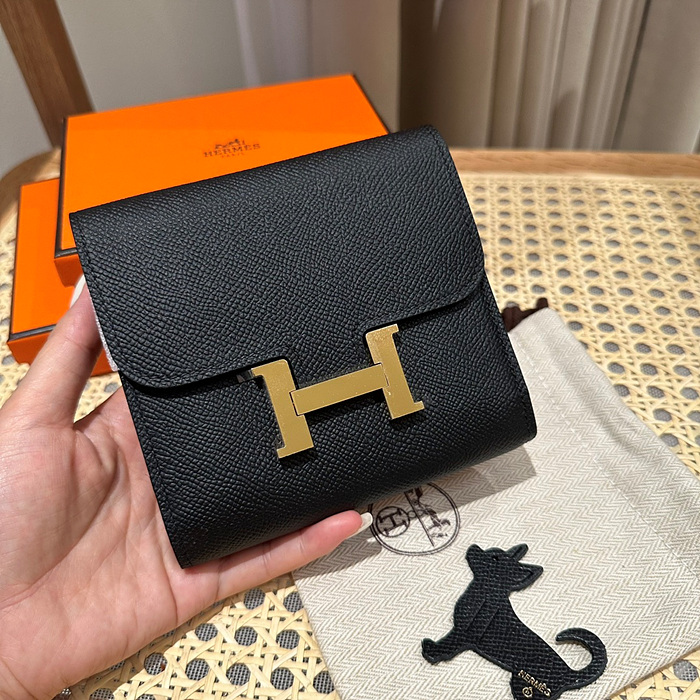 에르메스 콘스탄스 컴팩트 반지갑 올수공 (컬러 누아(블랙))