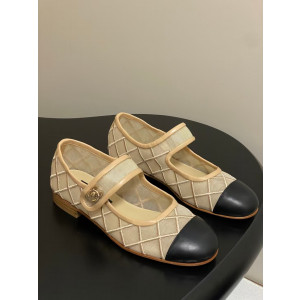 샤넬 메쉬 메리제인 플랫슈즈