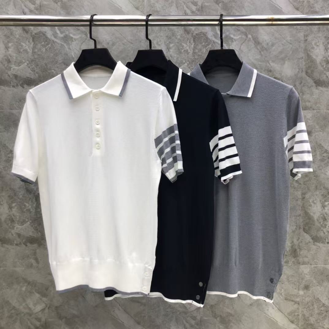 [대리석집] 톰브라운 니트 반팔 티셔츠 (남성용)