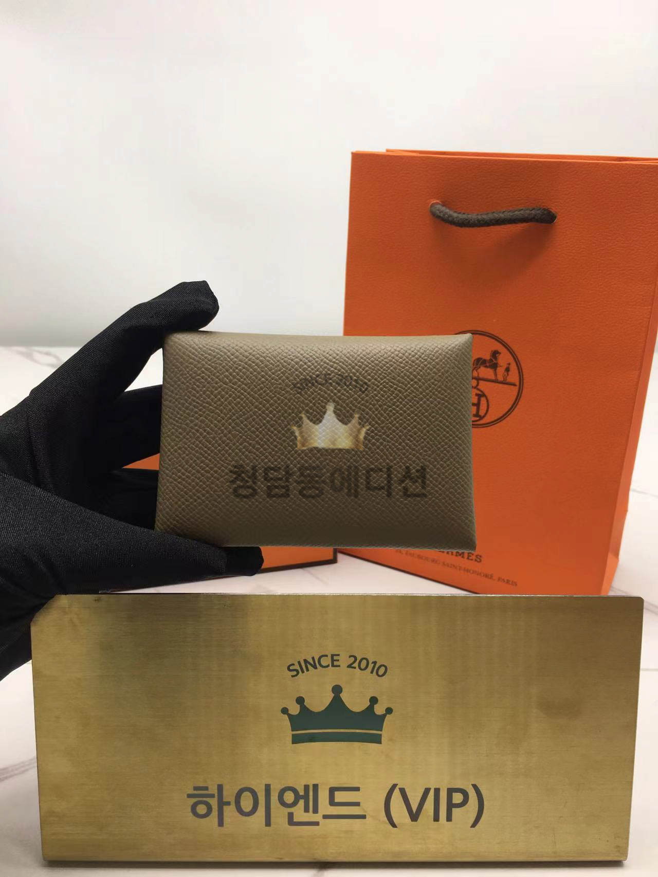 에르메스 칼비 카드홀더 올수공 (컬러 에토프)