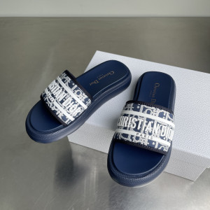 디올 Dioriviera Dway 뮬 (컬러 네이비)