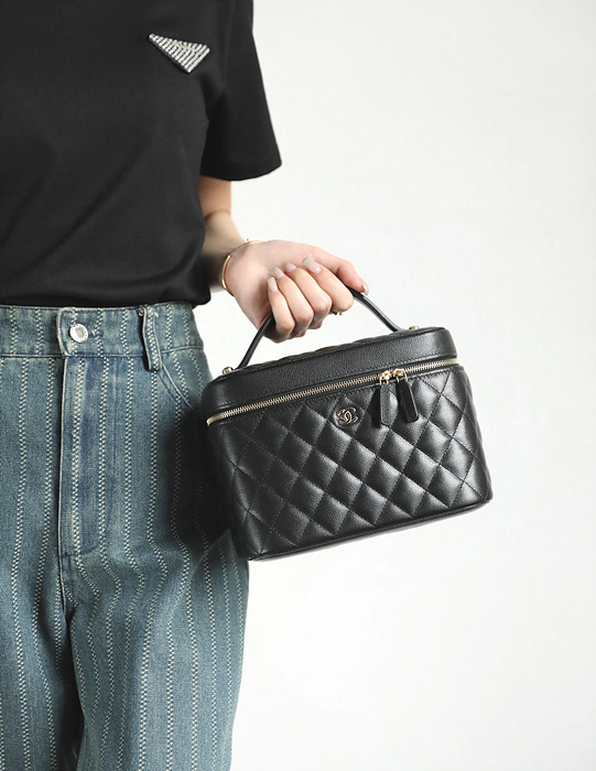 샤넬 25SS 탑핸들 코스메틱 베니티백