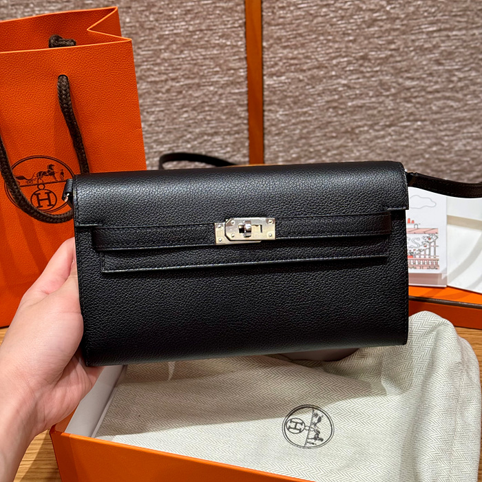 에르메스 켈리 투 고 미니백 에버컬러 (컬러 누아(블랙)은장)