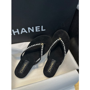 샤넬 펄 체인 샌들 뮬