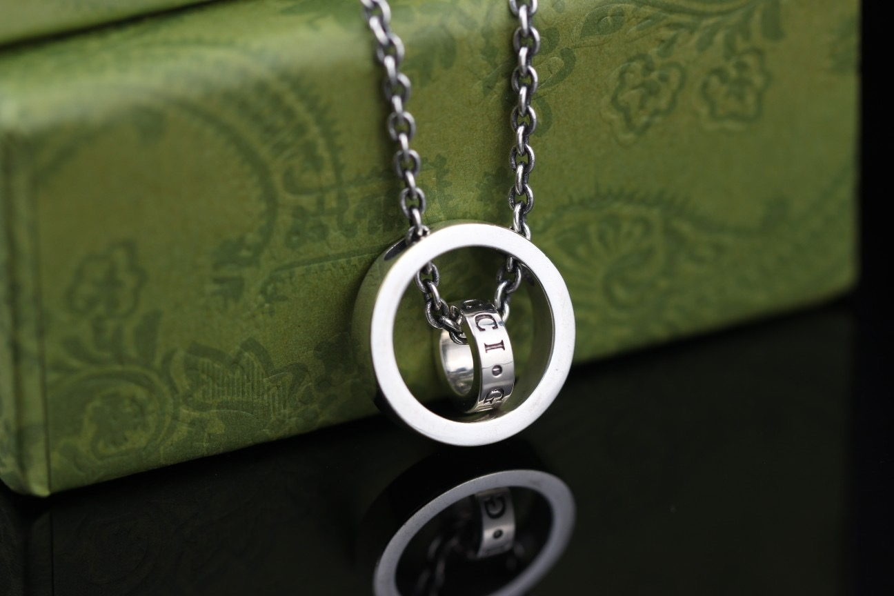 구찌 더블링 팬던트 목걸이