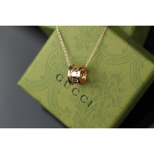 구찌 링 목걸이 (컬러 로즈골드)