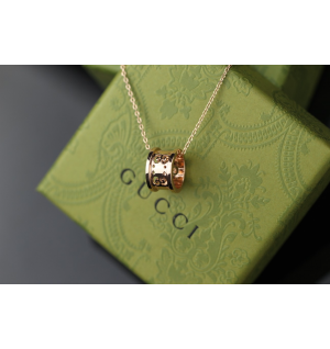 구찌 링 목걸이 (컬러 로즈골드)