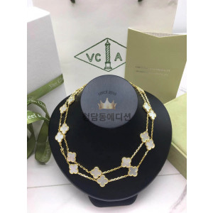 반클리프 빈티지 알함브라 롱 네크리스 옐로우골드