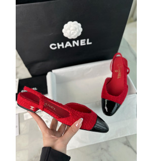 샤넬 트위드 슬링백