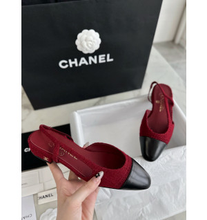 샤넬 트위드 슬링백