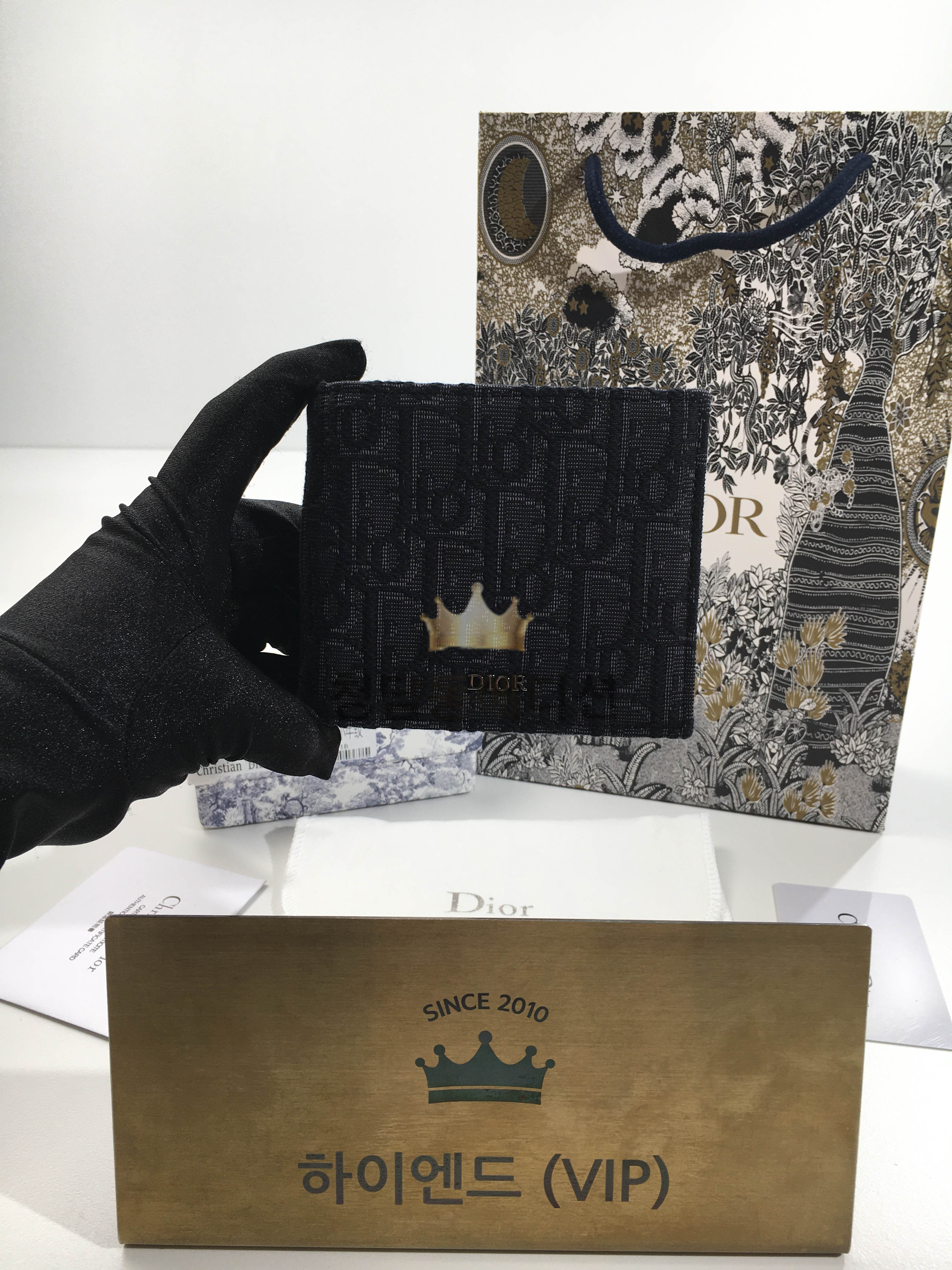 디올 오블리크 컴팩트 남자 반지갑