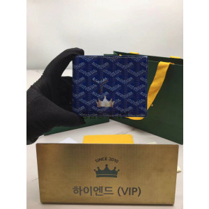 고야드 빅투와르 반지갑 (컬러 블루)
