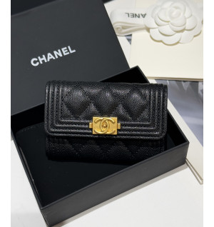 샤넬 보이 카드지갑 (금장)