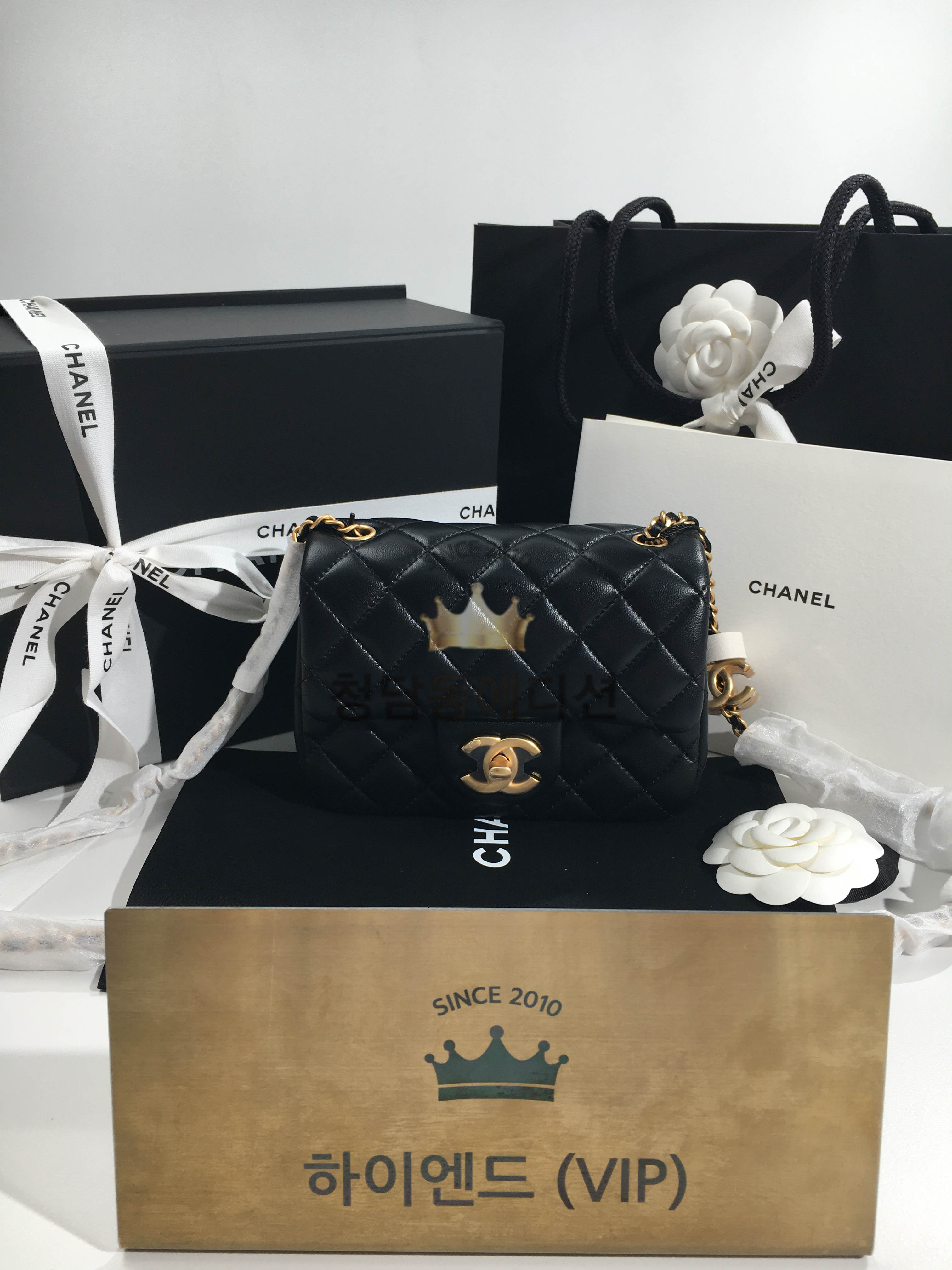 샤넬 25FW 미니백 CC로고 줄조절 체인 미니 플랩백 18cm AS5758