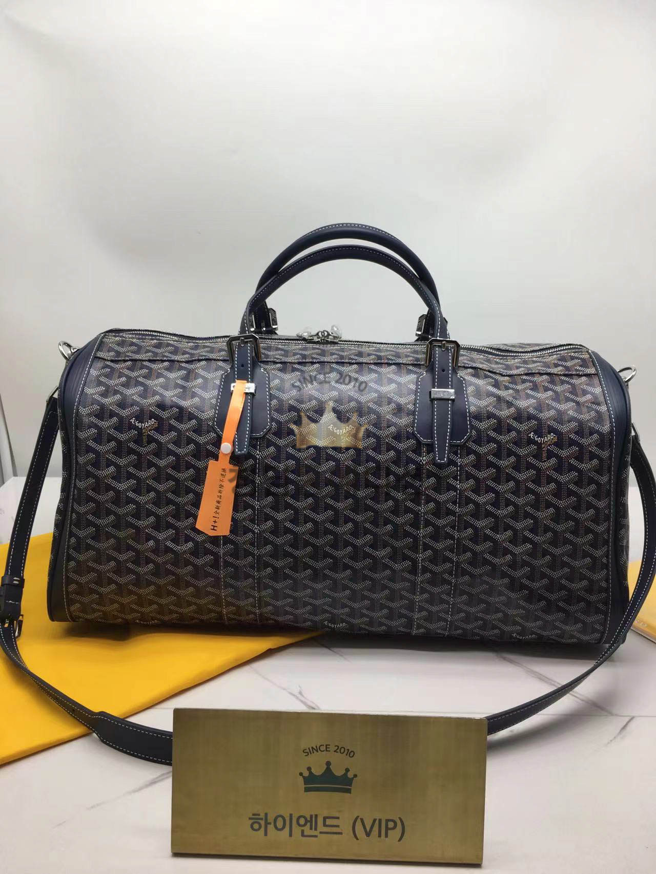 고야드 크로아지에 보스턴백 50cm (컬러 네이비) (구형)