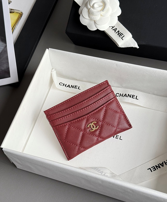 샤넬 25S 캐비어 카드홀더 AP4472 (컬러 레드)