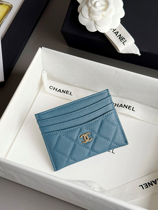 샤넬 25S 캐비어 카드홀더 AP4472 (컬러 블루)