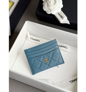 샤넬 25S 캐비어 카드홀더 AP4472 (컬러 블루)