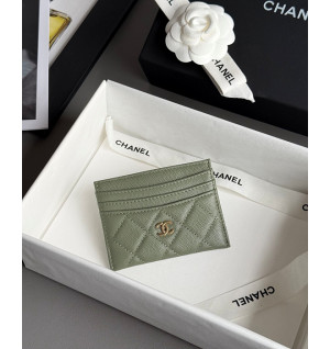 샤넬 25S 캐비어 카드홀더 AP4472 (컬러 그린)