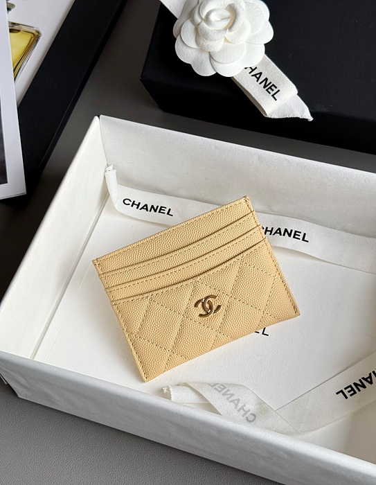 샤넬 25S 캐비어 카드홀더 AP4472 (컬러 베이지)