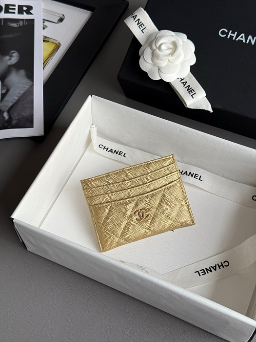 샤넬 25S 캐비어 카드홀더 AP4472 (컬러 골드)