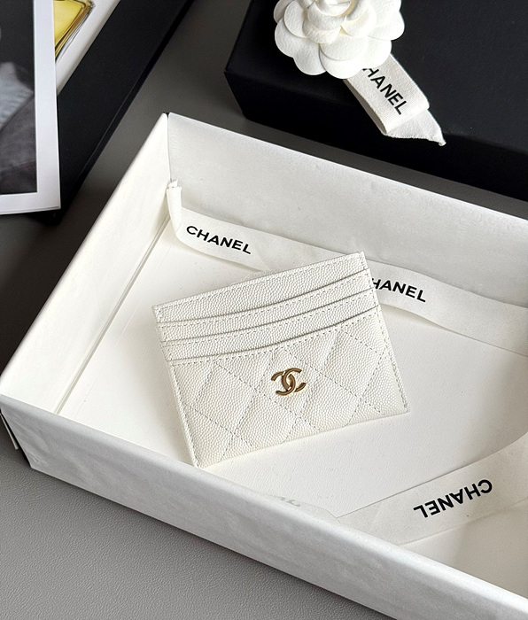 샤넬 25S 캐비어 카드홀더 AP4472 (컬러 화이트)