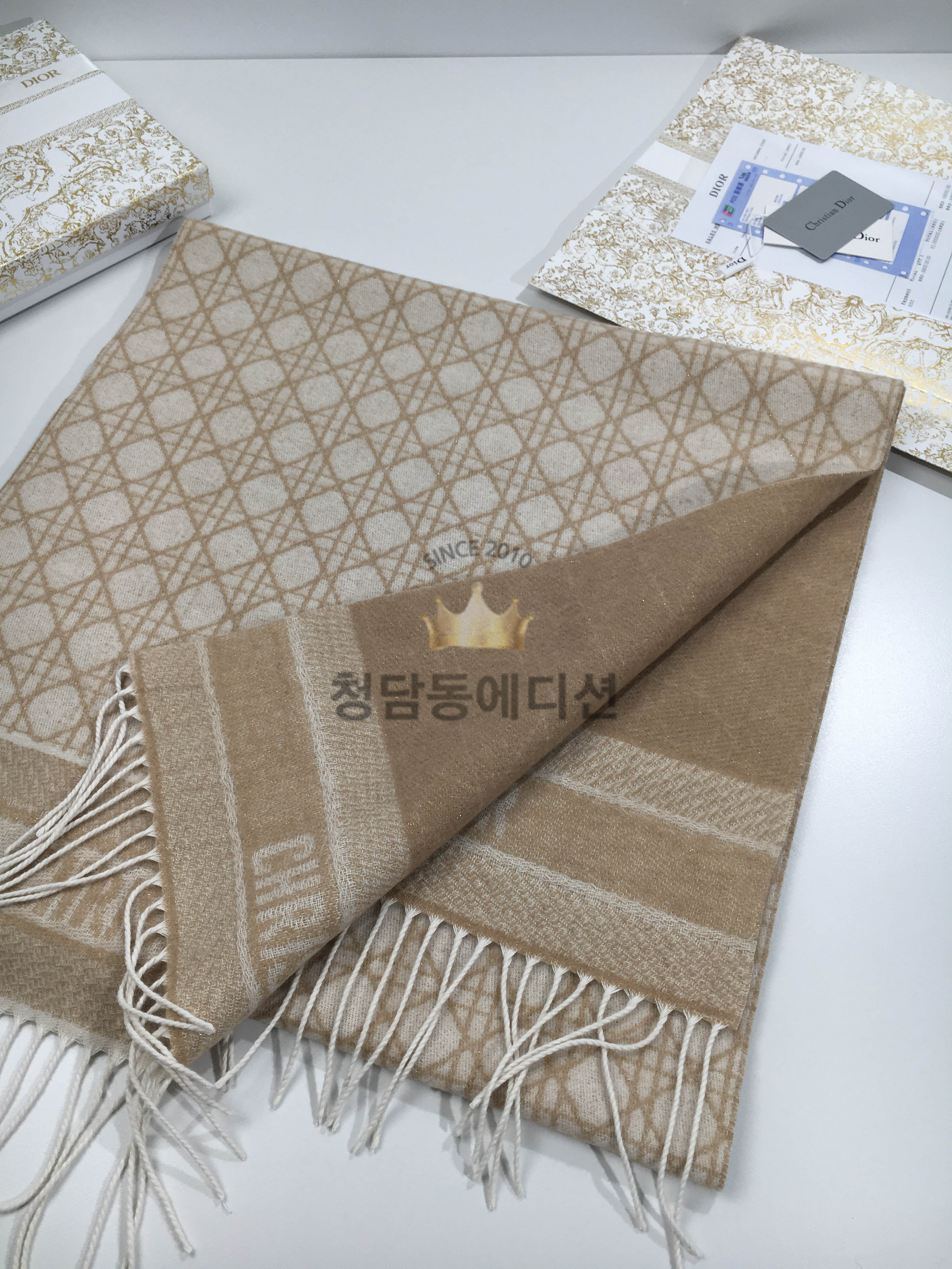 디올 까나쥬 캐시미어 머플러