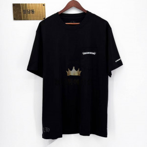 크롬하츠 스크롤 라벨 쇼트 슬리브 반팔 (남녀공용)