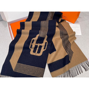 에르메스 H 카사크 A 부클 캐시미어 머플러