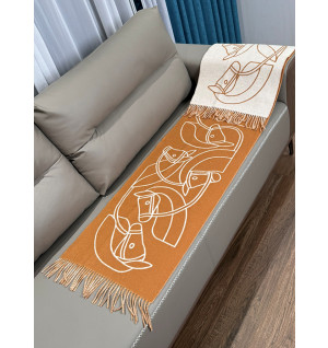 에르메스 H 카사크 앙트렐락 에퀘스트르 캐시미어 머플러