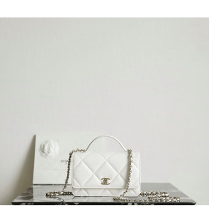 샤넬 25K 빅 퀼팅 탑핸들 WOC