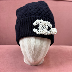 샤넬 CC 로고 캐시미어 비니