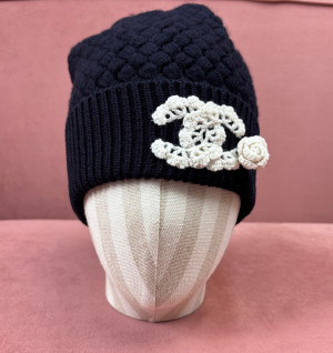 샤넬 CC 로고 캐시미어 비니