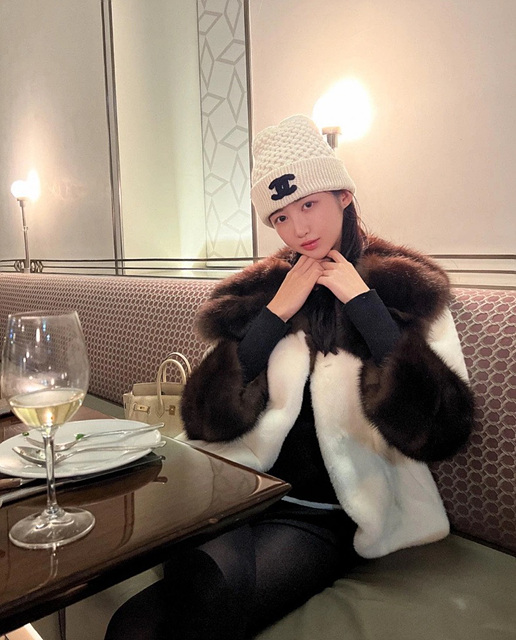 샤넬 CC 로고 크로셰 캐시미어 비니