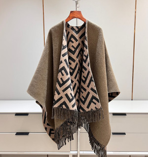 펜디 FF 로고 리버시블 판초