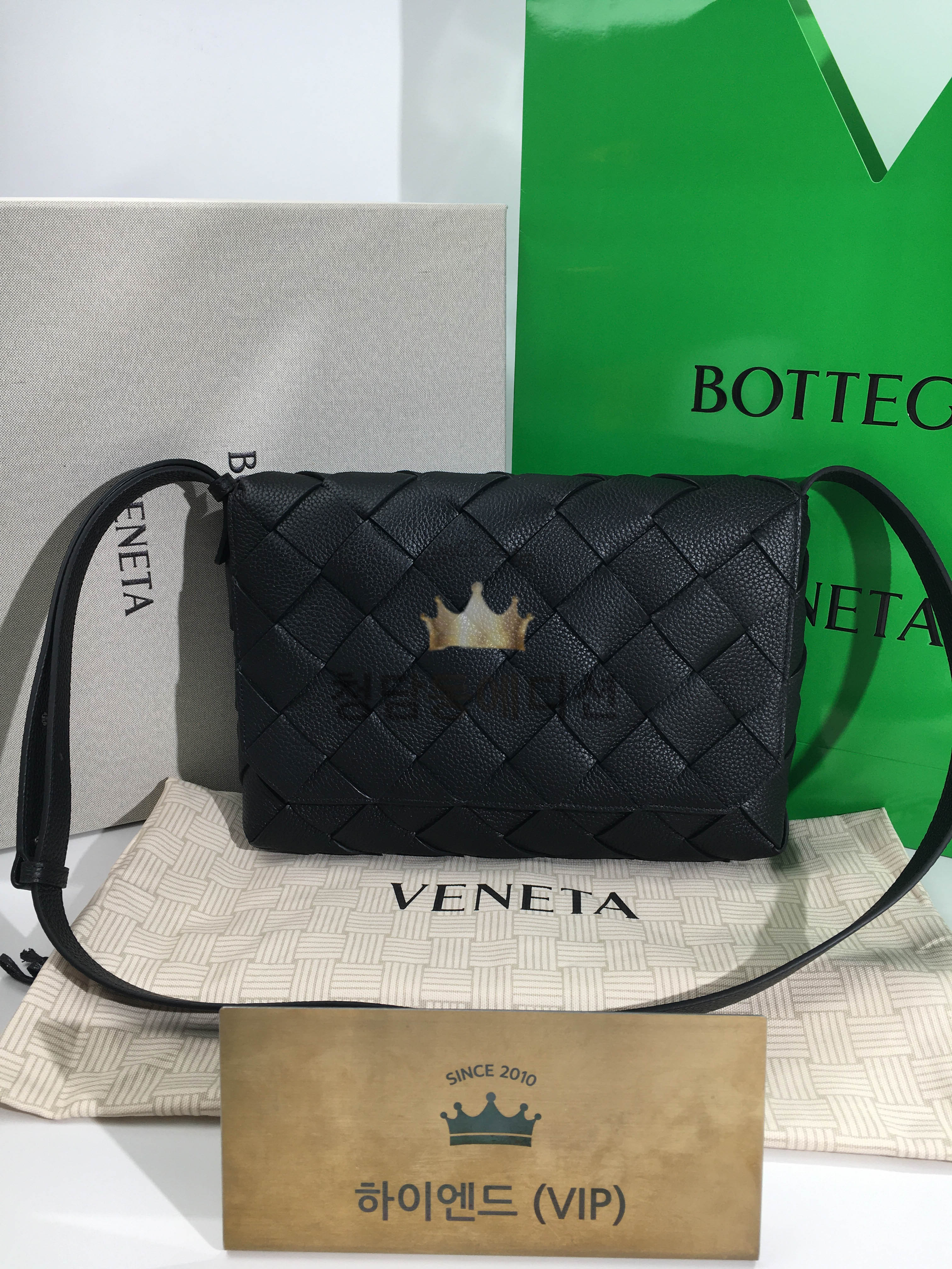 보테가베네타 디아고백 라지 (컬러 블랙)